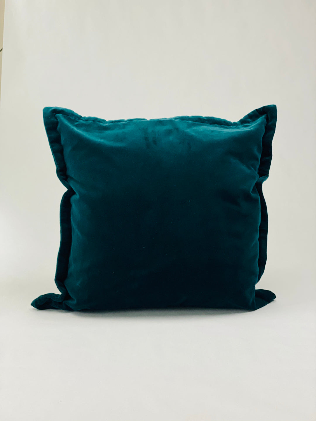 Diepgroen velvet kussen